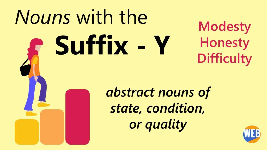 Learn The English Suffix -y NOUNS