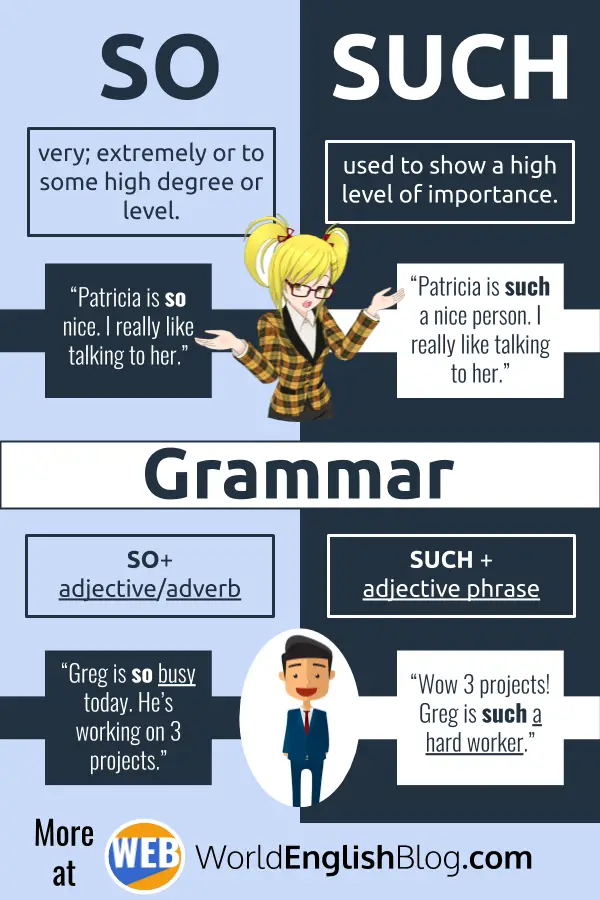 So And Such – English Grammar (video + Free PDF) – World English Blog